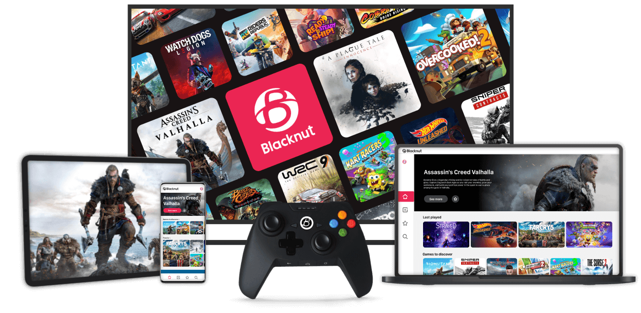 Play instantly on all your screens, no downloads.