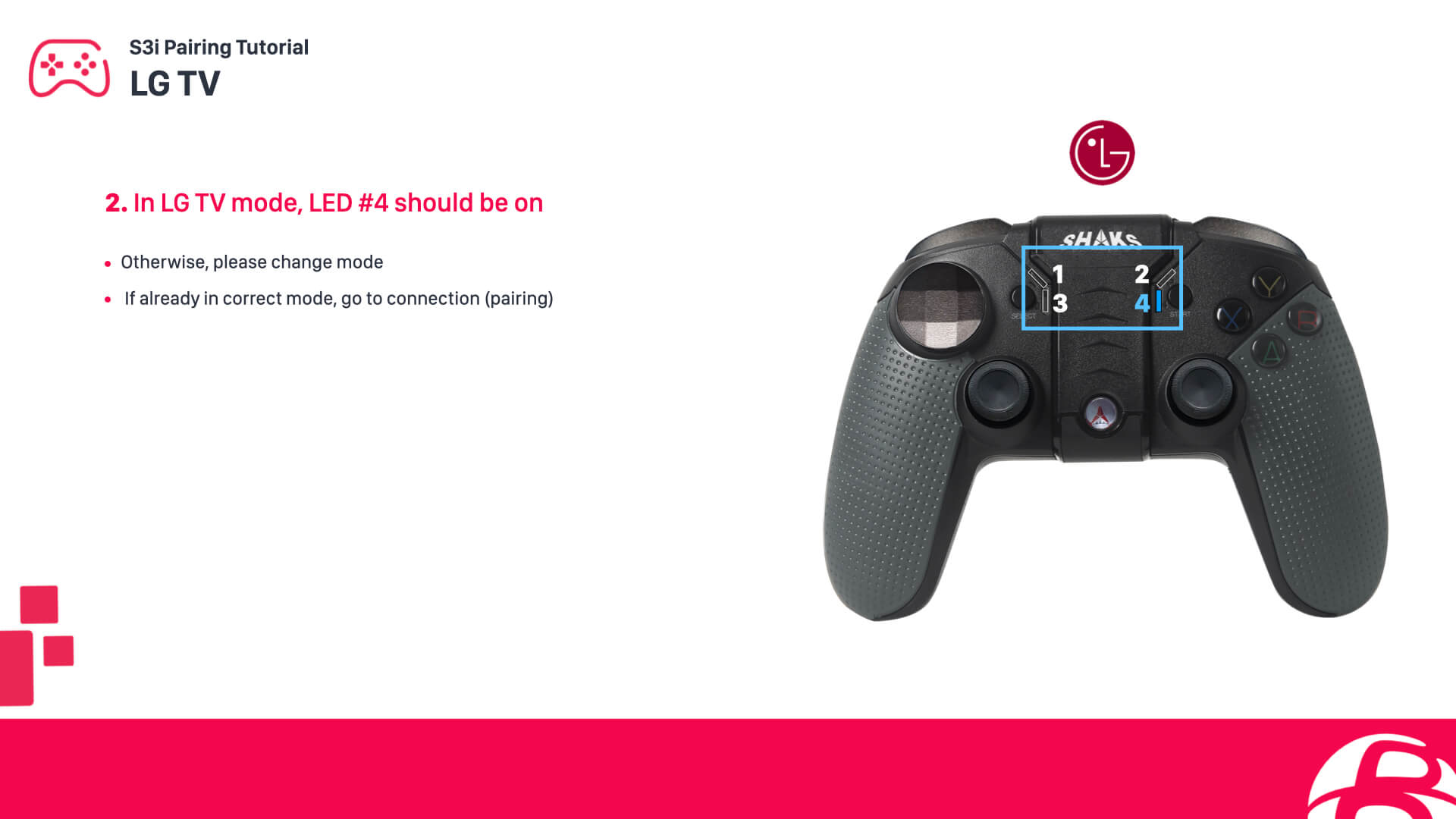 Setting up a SHAKS S3b controller for LG Smart TV