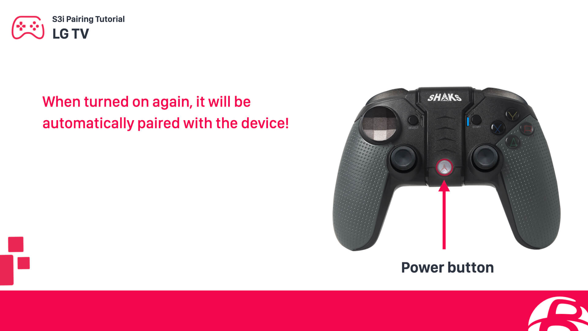 Setting up a SHAKS S3b controller for LG Smart TV